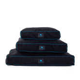 COLCHONETA PARA PERRO NEGRA / TURQUESA