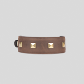 COLLAR / CUERO TACHES COFFEE