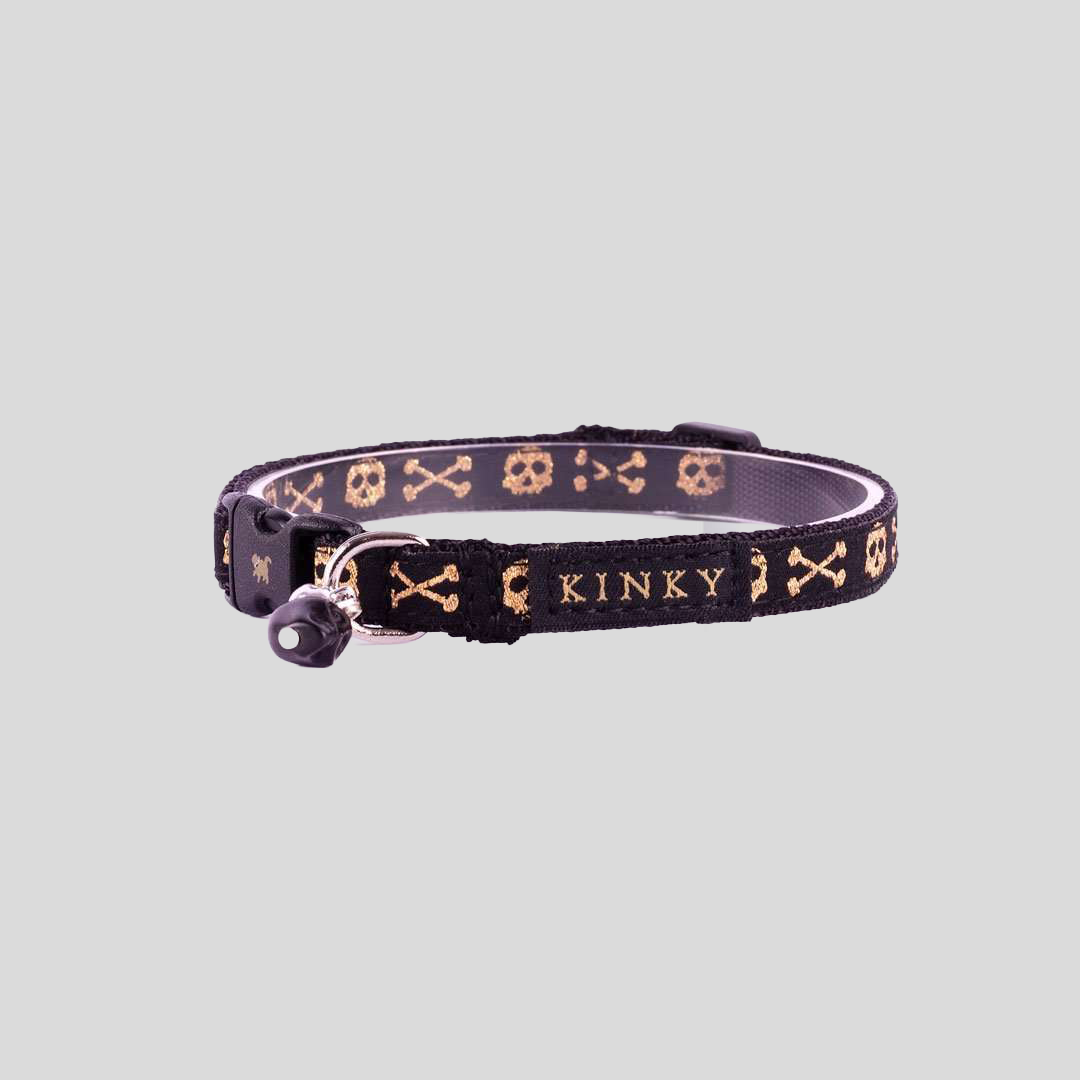 COLLAR MINI / NEGRO CALAVERA GOLD
