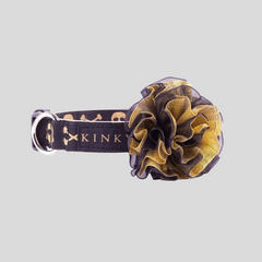 COLLAR DE FLOR / NEGRO CALAVERA GOLD