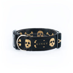 COLLAR SÚPER ANCHO / NEGRO CALAVERA GOLD