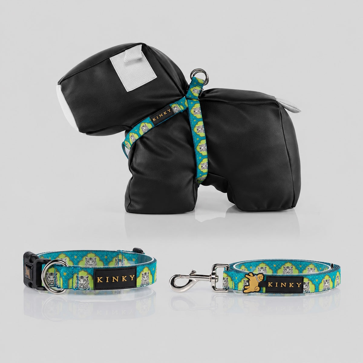 SET ARNÉS + COLLAR + TRAÍLLA / TIGRE