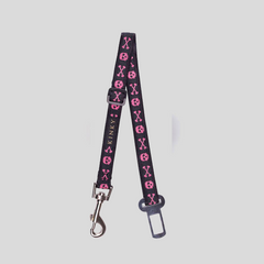 CINTURÓN DE SEGURIDAD / NEGRO CALAVERA FUCSIA