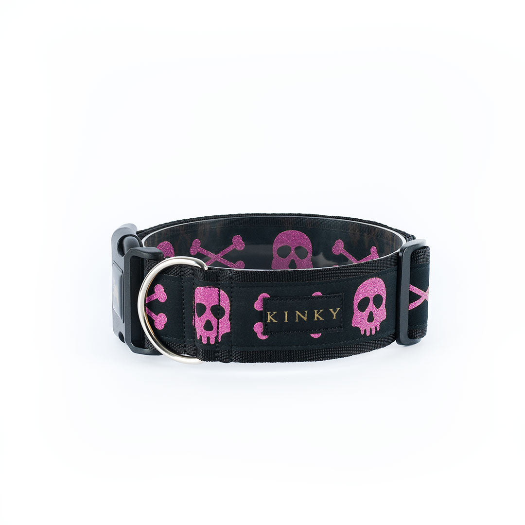 COLLAR SÚPER ANCHO / CALAVERA FUCSIA