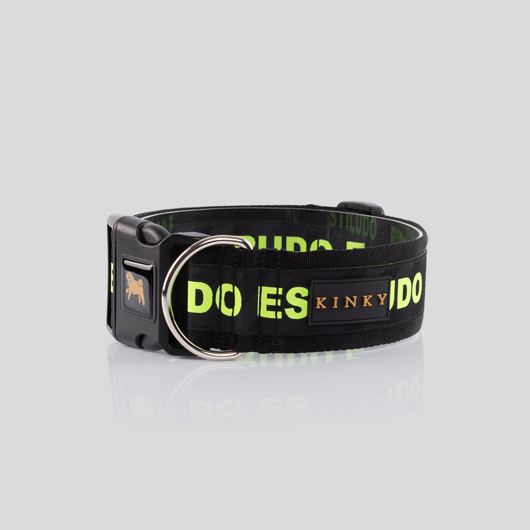 COLLAR SÚPER ANCHO / NEGRO RUDO ESTILUDO