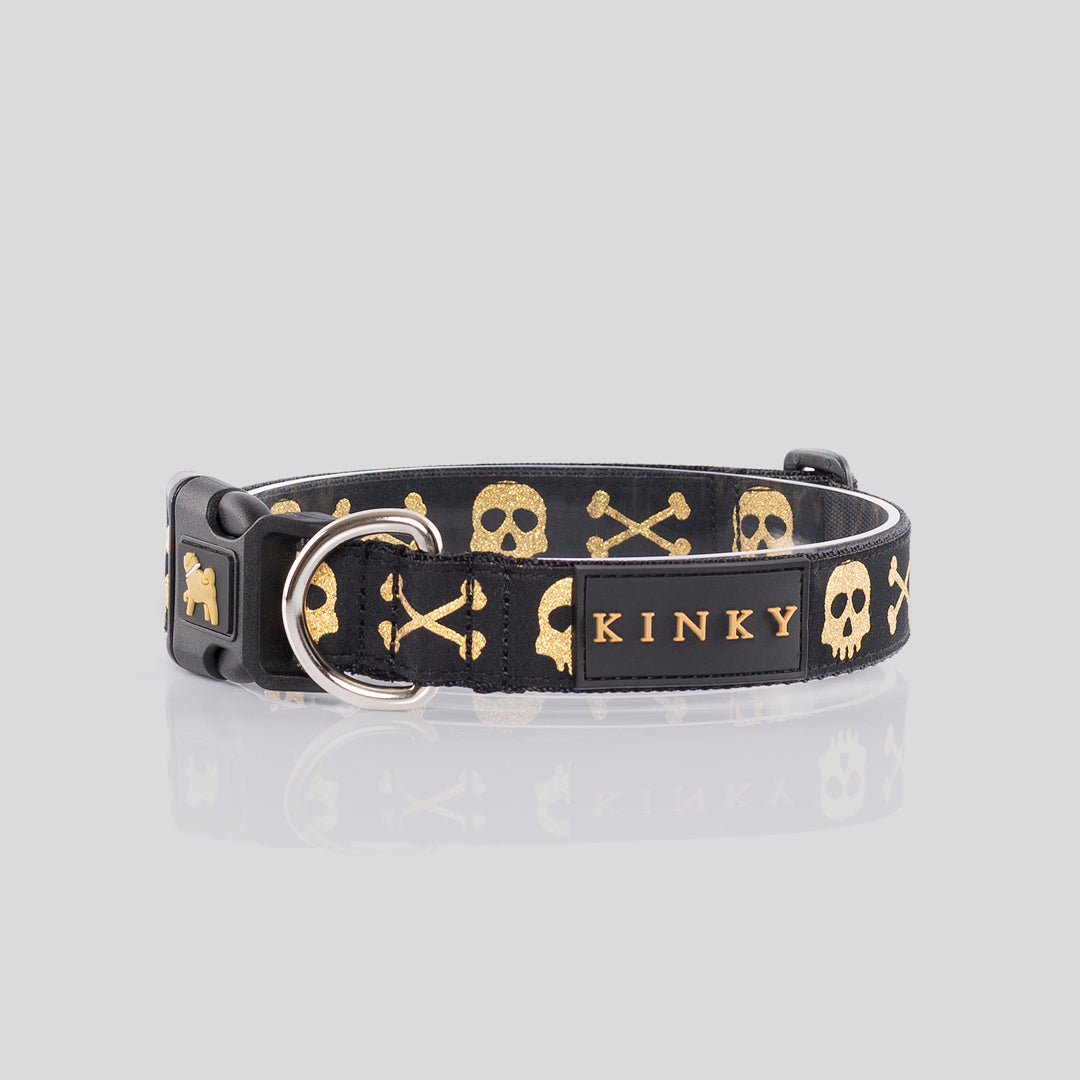 COLLAR / NEGRO CALAVERA GOLD