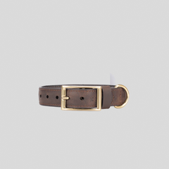 COLLAR / CUERO TACHES PEQUEÑO COFFEE