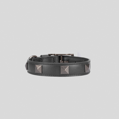 COLLAR / CUERO TACHES PEQUEÑO HUMO