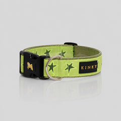 COLLAR SÚPER ANCHO / MILITAR ESTRELLAS VERDE