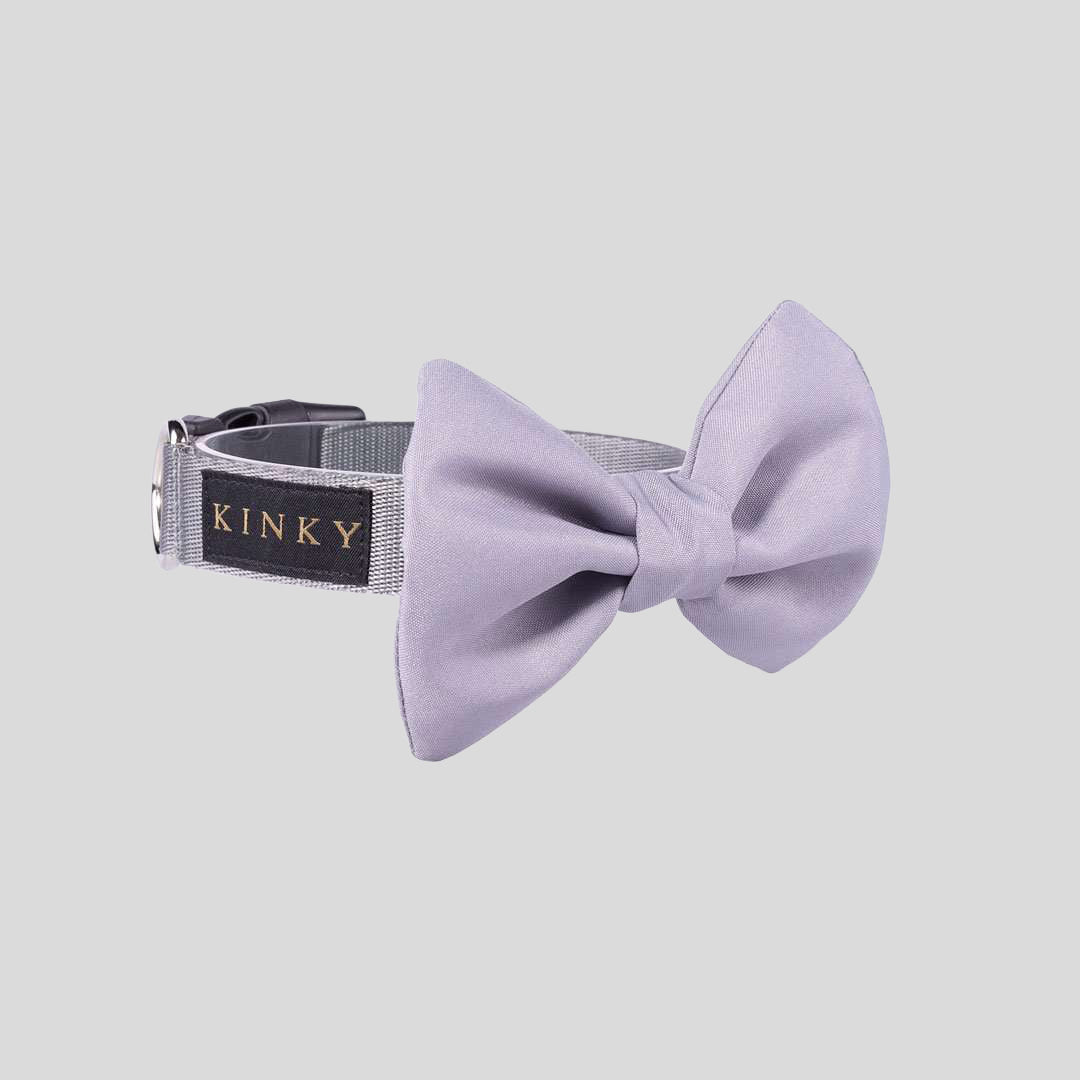 COLLAR DE CORBATÍN / BÁSICO GRIS