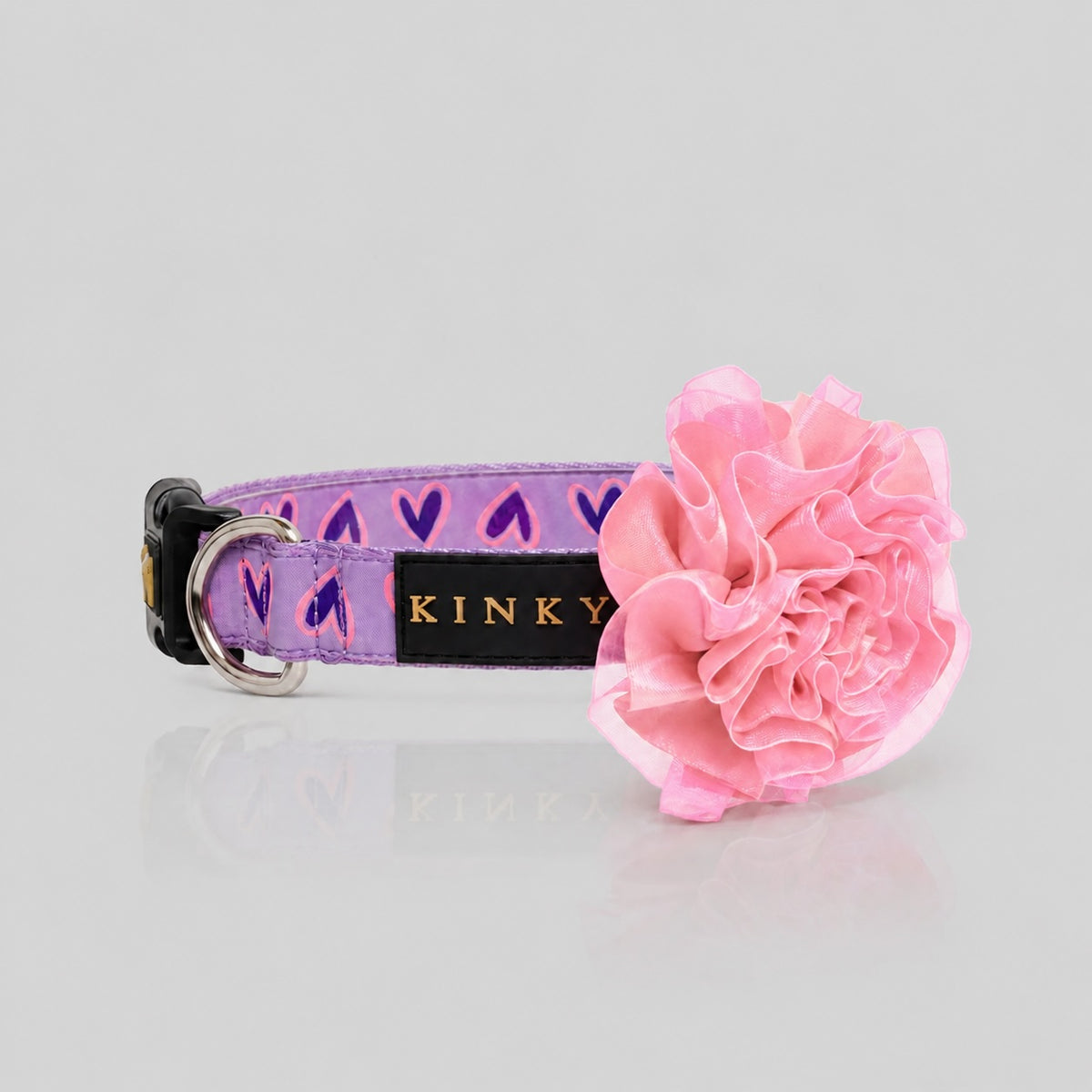 COLLAR DE  FLOR  / ORQUÍDEA CORAZONES