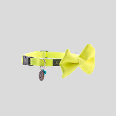 COLLAR MINI CORBATÍN / BÁSICO AMARILLO NEÓN