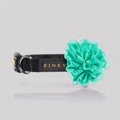 COLLAR DE FLOR  / BÁSICO NEGRO MENTA