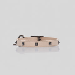 COLLAR MINI / CUERO TACHES CAFETTO