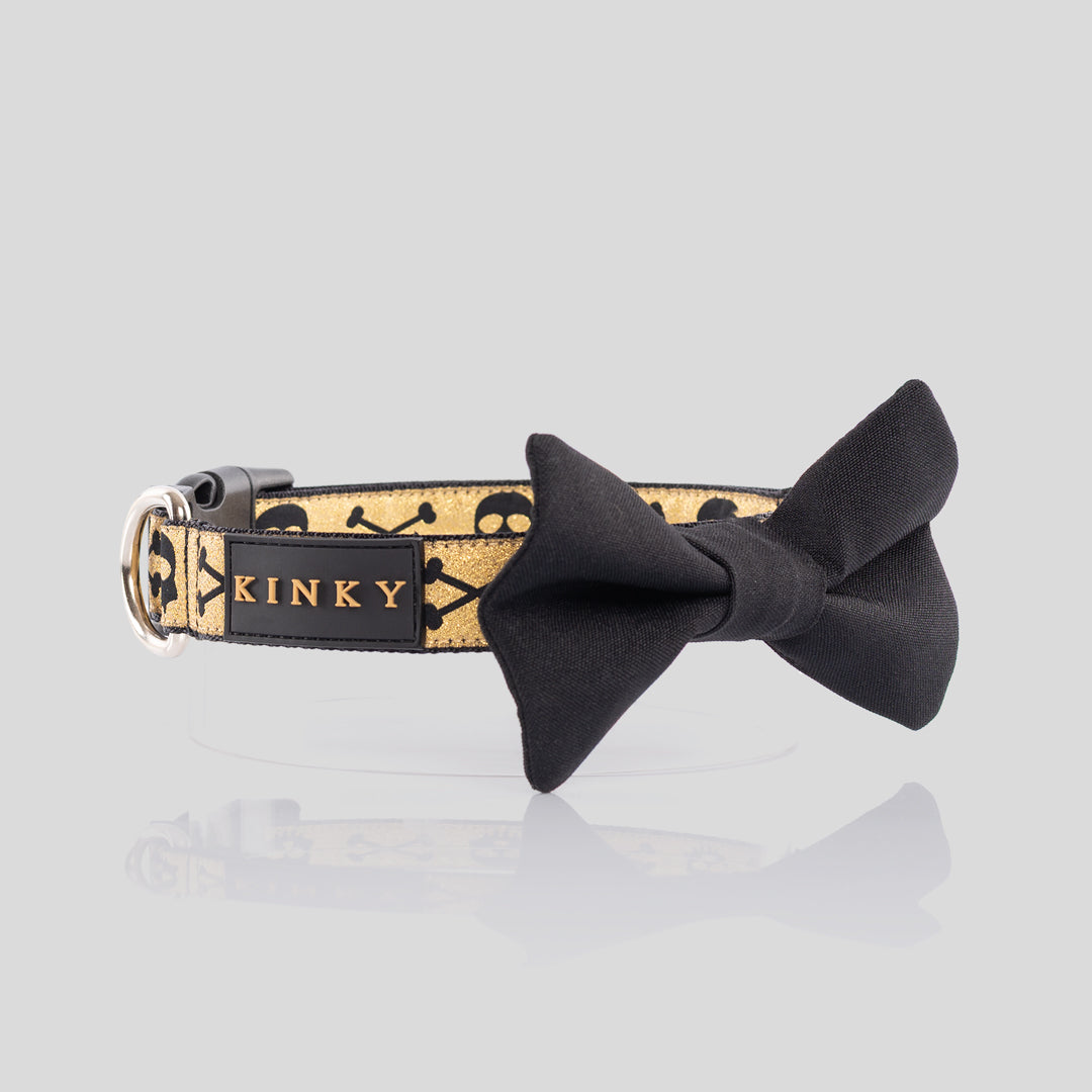 COLLAR DE CORBATÍN / DORADA CALAVERA GOLD