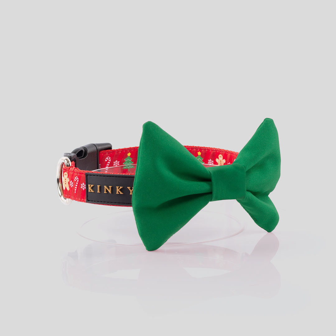 COLLAR DE CORBATÍN VERDE / NAVIDAD