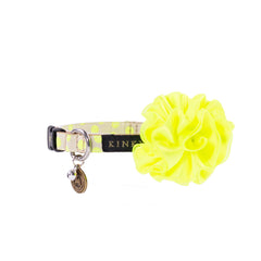 COLLAR MINI FLOR / HOLA BOLA AMARILLO ELECTRICO