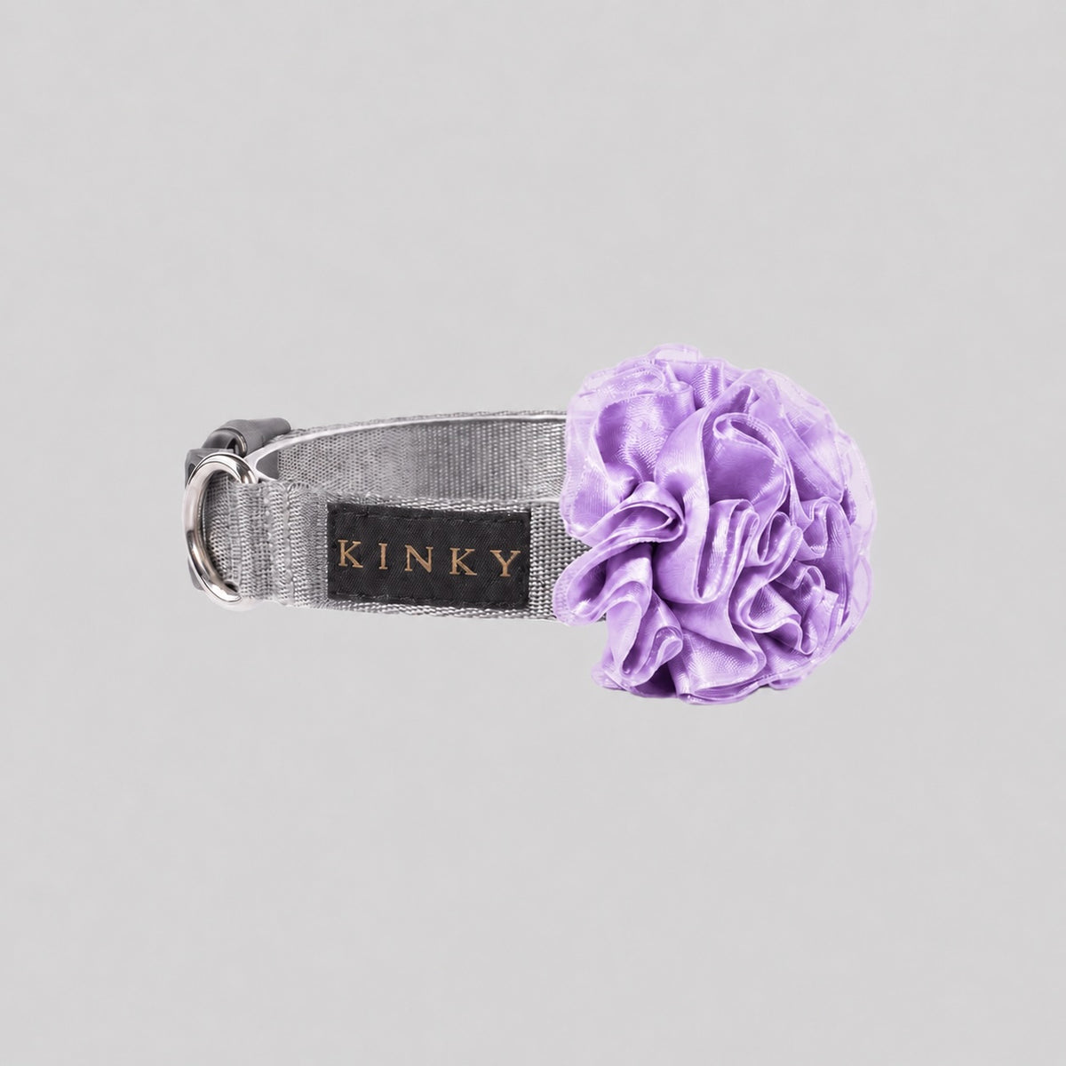 COLLAR DE FLOR  / BÁSICO GRIS ORQUÍDEA