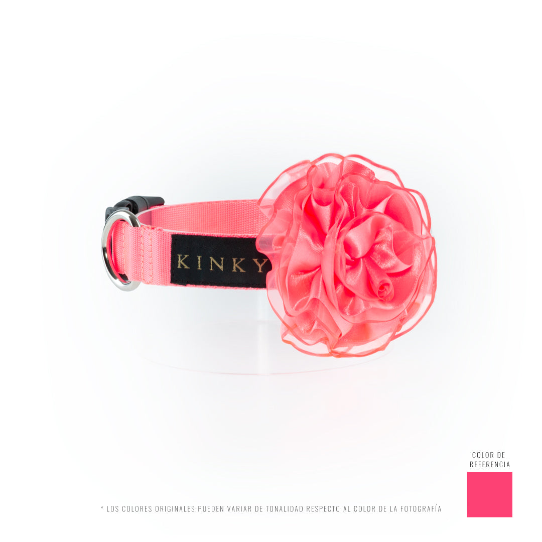 COLLAR DE FLOR / BÁSICO MELÓN NEÓN