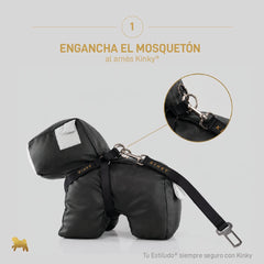 CINTURÓN DE SEGURIDAD / NEGRO CALAVERA GOLD