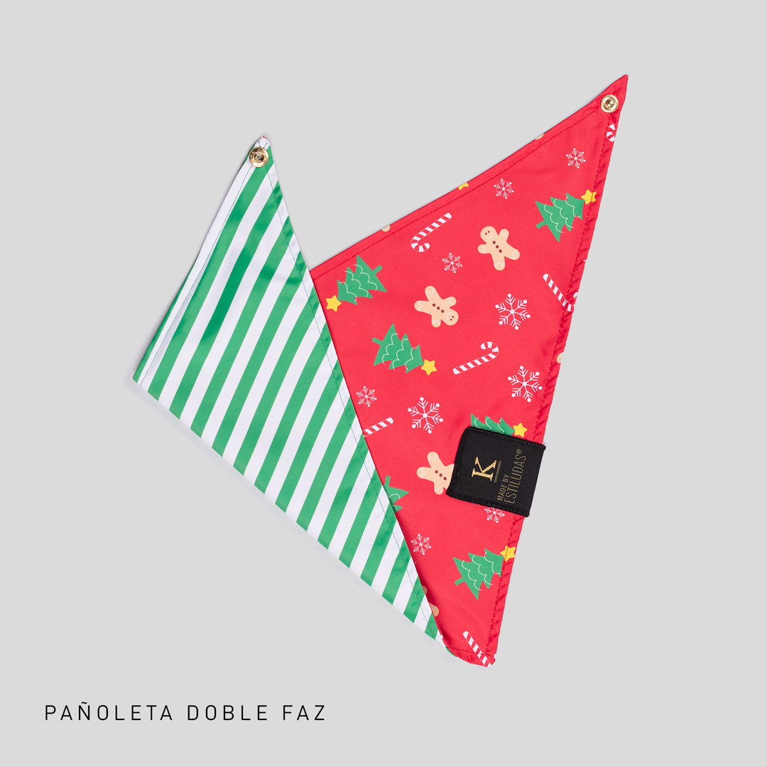PAÑOLETA DOBLE FAZ NAVIDAD / GINGER Y ÁRBOLES