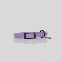 COLLAR MINI / CUERO TACHES LILA